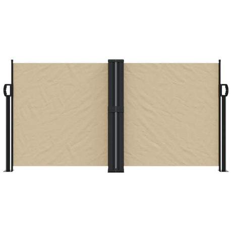 Windscherm uittrekbaar 120x600 cm beige - AllerleiShop