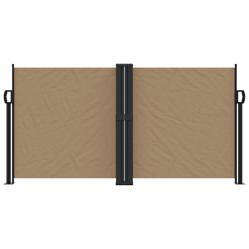 Windscherm uittrekbaar 120x600 cm taupe - AllerleiShop