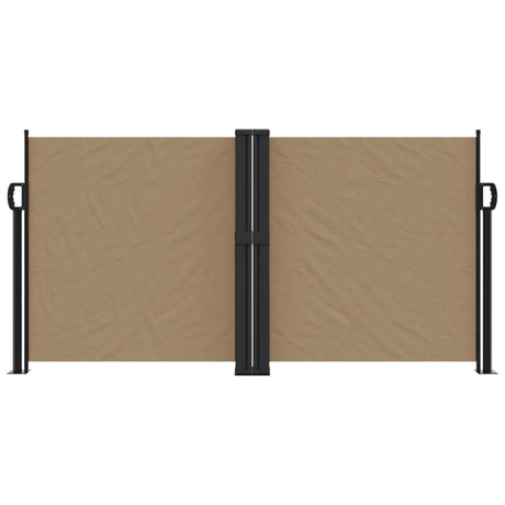 Windscherm uittrekbaar 120x600 cm taupe - AllerleiShop