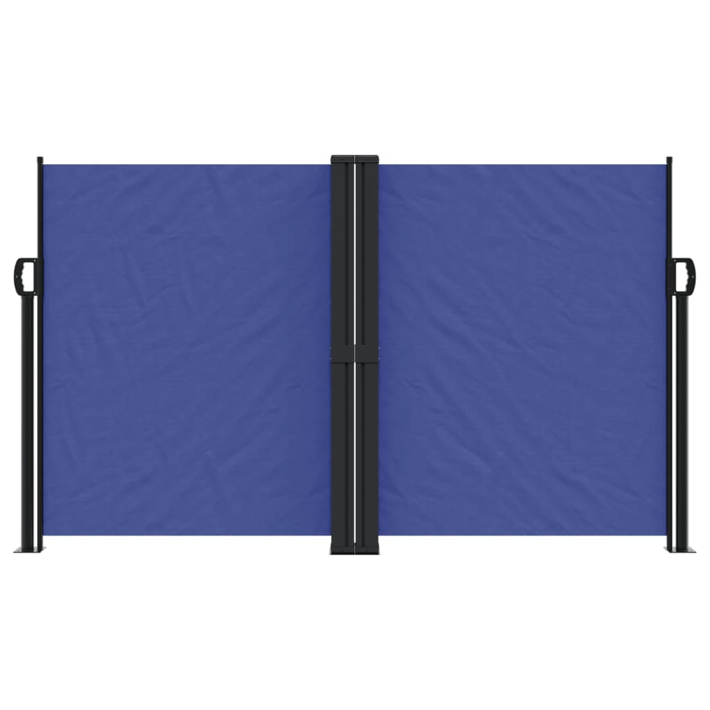 Windscherm uittrekbaar 140x600 cm blauw - AllerleiShop