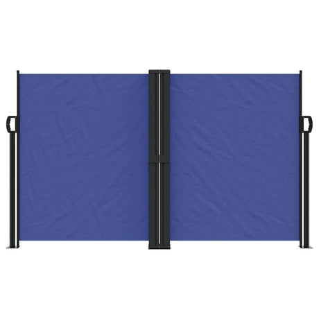 Windscherm uittrekbaar 140x600 cm blauw - AllerleiShop