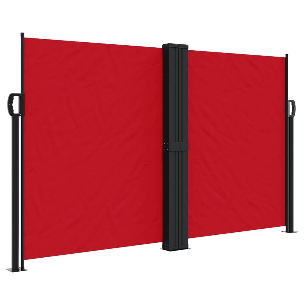 Windscherm uittrekbaar 140x600 cm rood - AllerleiShop