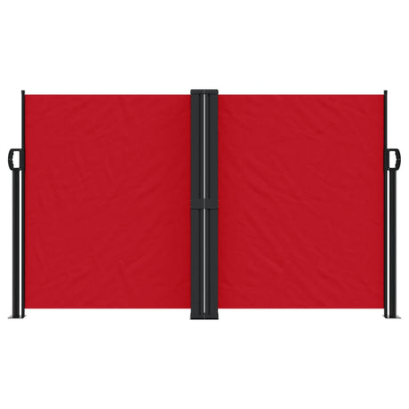 Windscherm uittrekbaar 140x600 cm rood - AllerleiShop