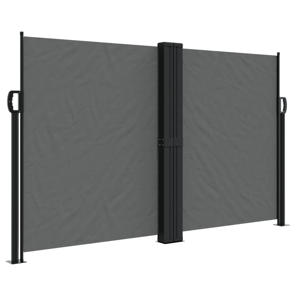 Windscherm uittrekbaar 140x600 cm antraciet - AllerleiShop