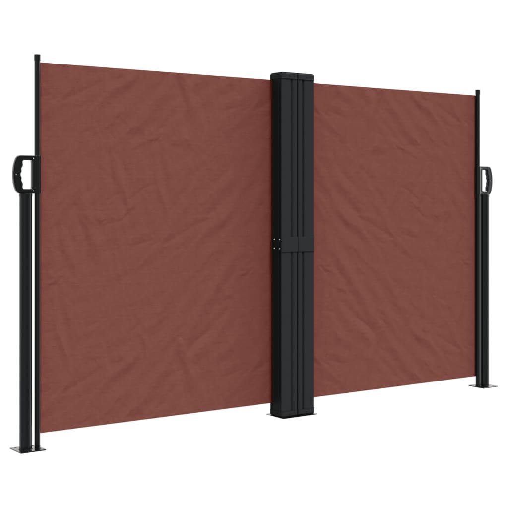 Windscherm uittrekbaar 140x600 cm bruin - AllerleiShop