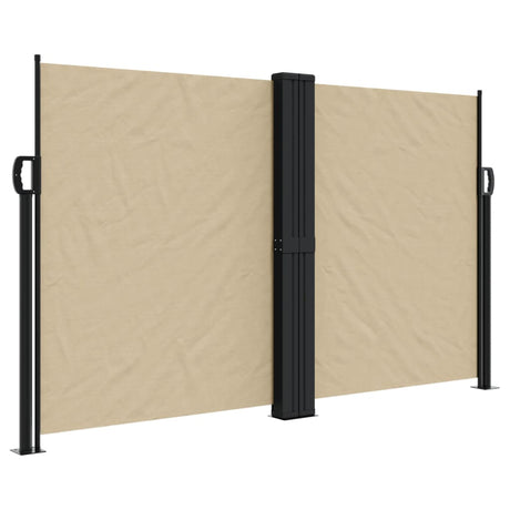 Windscherm uittrekbaar 140x600 cm beige - AllerleiShop