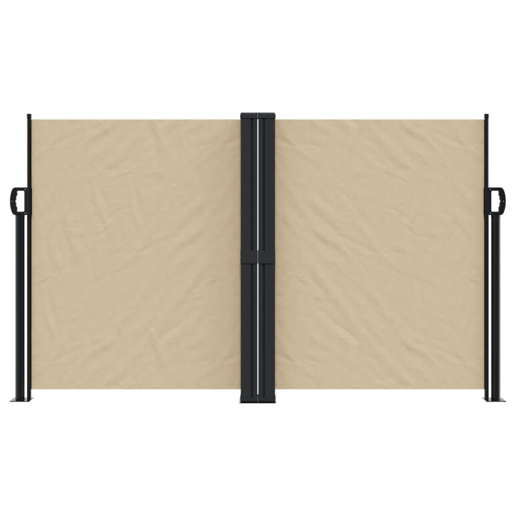 Windscherm uittrekbaar 140x600 cm beige - AllerleiShop