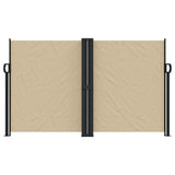 Windscherm uittrekbaar 140x600 cm beige - AllerleiShop