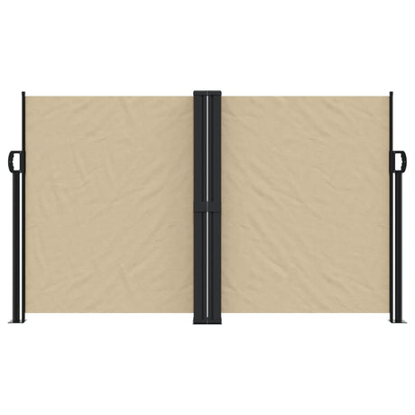 Windscherm uittrekbaar 140x600 cm beige - AllerleiShop