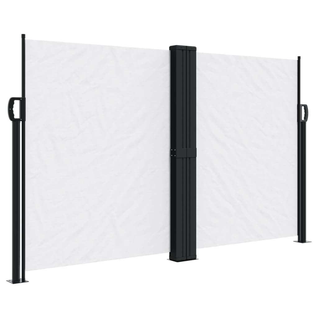 Windscherm uittrekbaar 140x600 cm wit - AllerleiShop