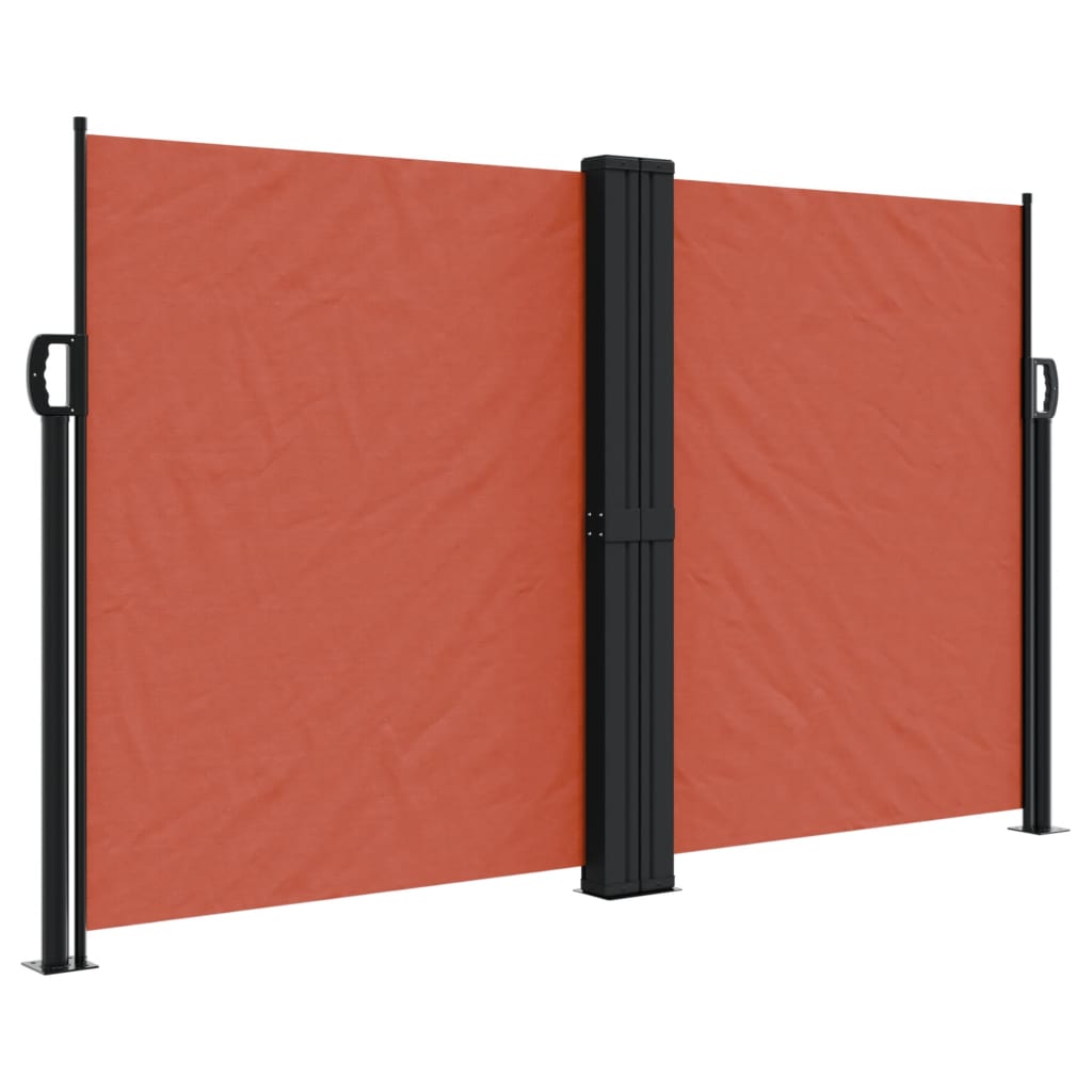 Windscherm uittrekbaar 140x600 cm terracotta - AllerleiShop