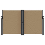 Windscherm uittrekbaar 140x600 cm taupe - AllerleiShop