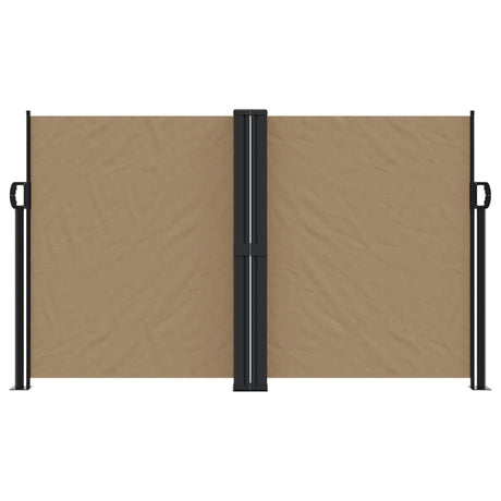 Windscherm uittrekbaar 140x600 cm taupe - AllerleiShop