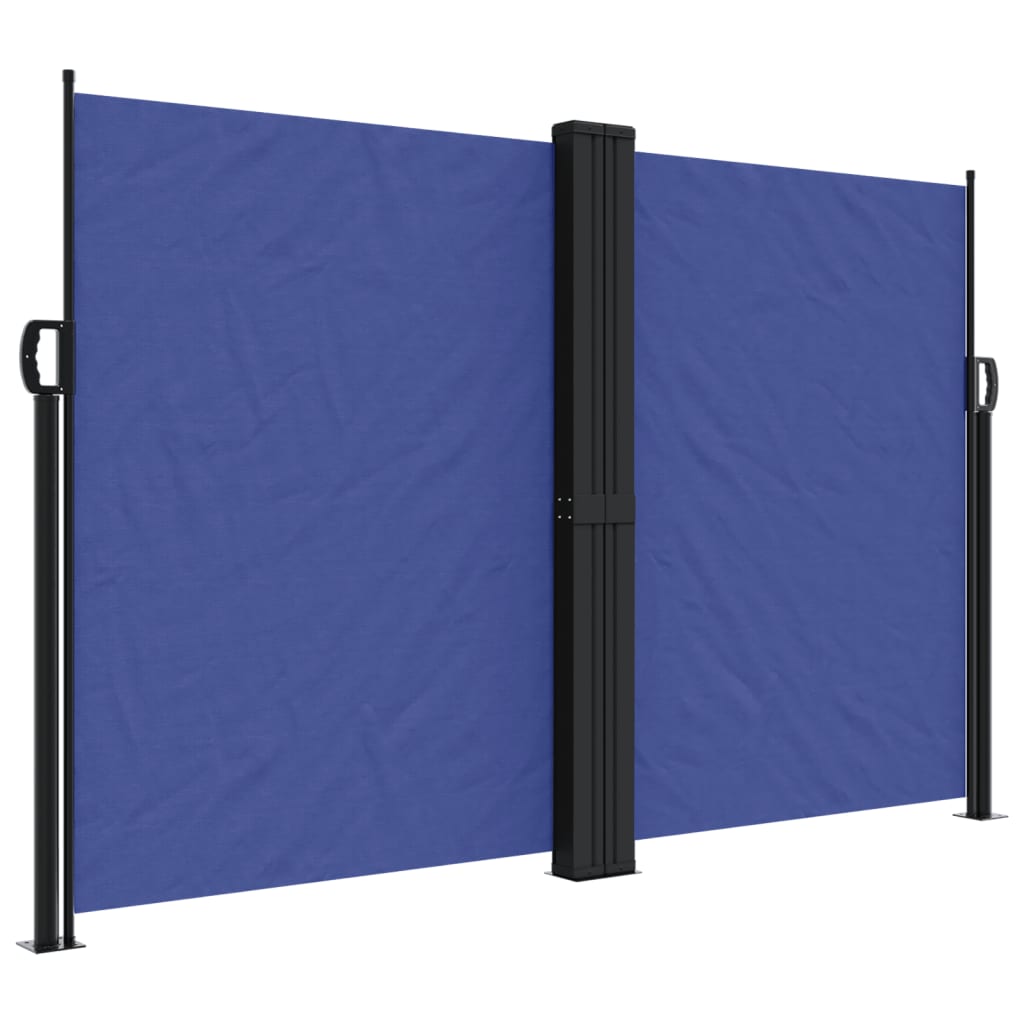 Windscherm uittrekbaar 160x600 cm blauw - AllerleiShop