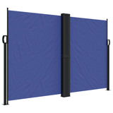 Windscherm uittrekbaar 160x600 cm blauw - AllerleiShop