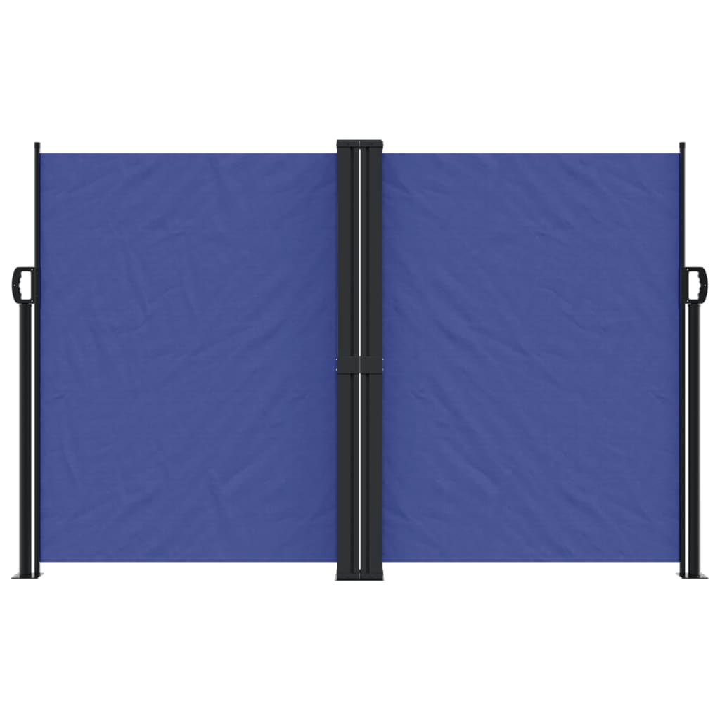 Windscherm uittrekbaar 160x600 cm blauw - AllerleiShop