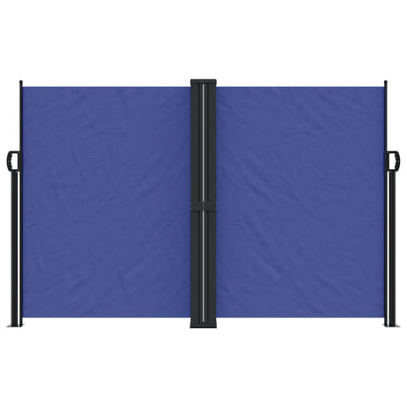 Windscherm uittrekbaar 160x600 cm blauw - AllerleiShop