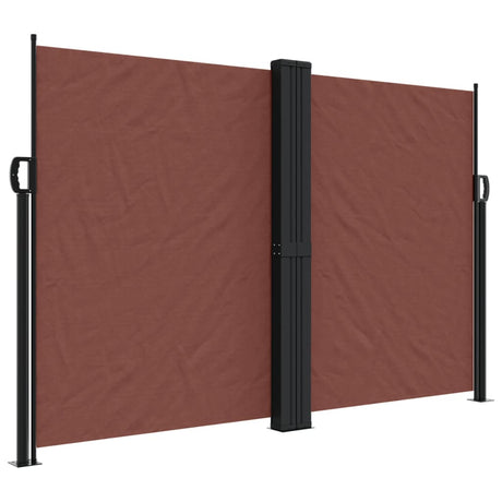 Windscherm uittrekbaar 160x600 cm bruin - AllerleiShop