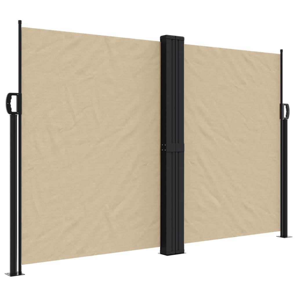 Windscherm uittrekbaar 160x600 cm beige - AllerleiShop