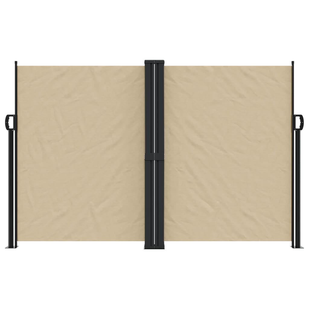 Windscherm uittrekbaar 160x600 cm beige - AllerleiShop