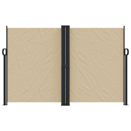 Windscherm uittrekbaar 160x600 cm beige - AllerleiShop