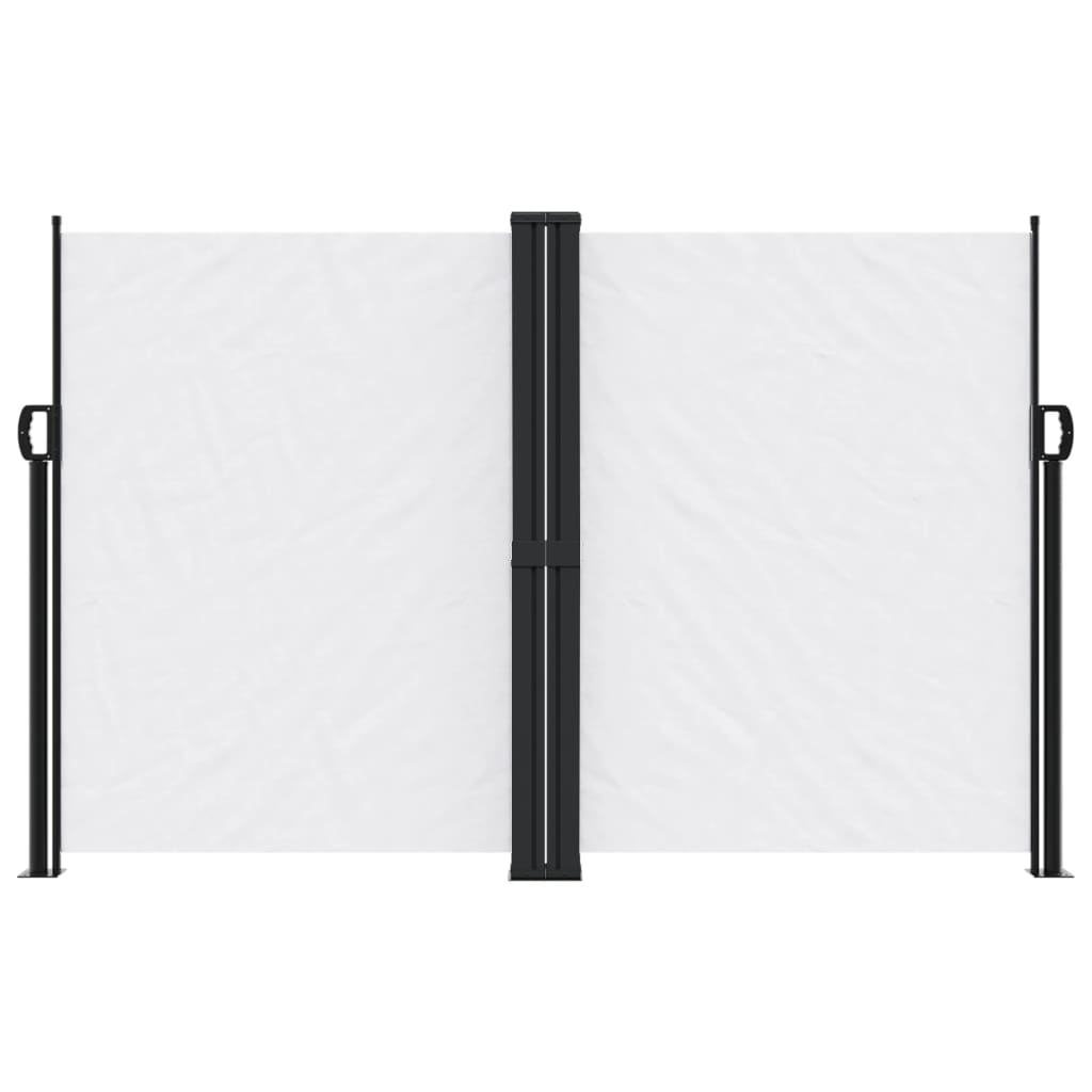 Windscherm uittrekbaar 160x600 cm wit - AllerleiShop