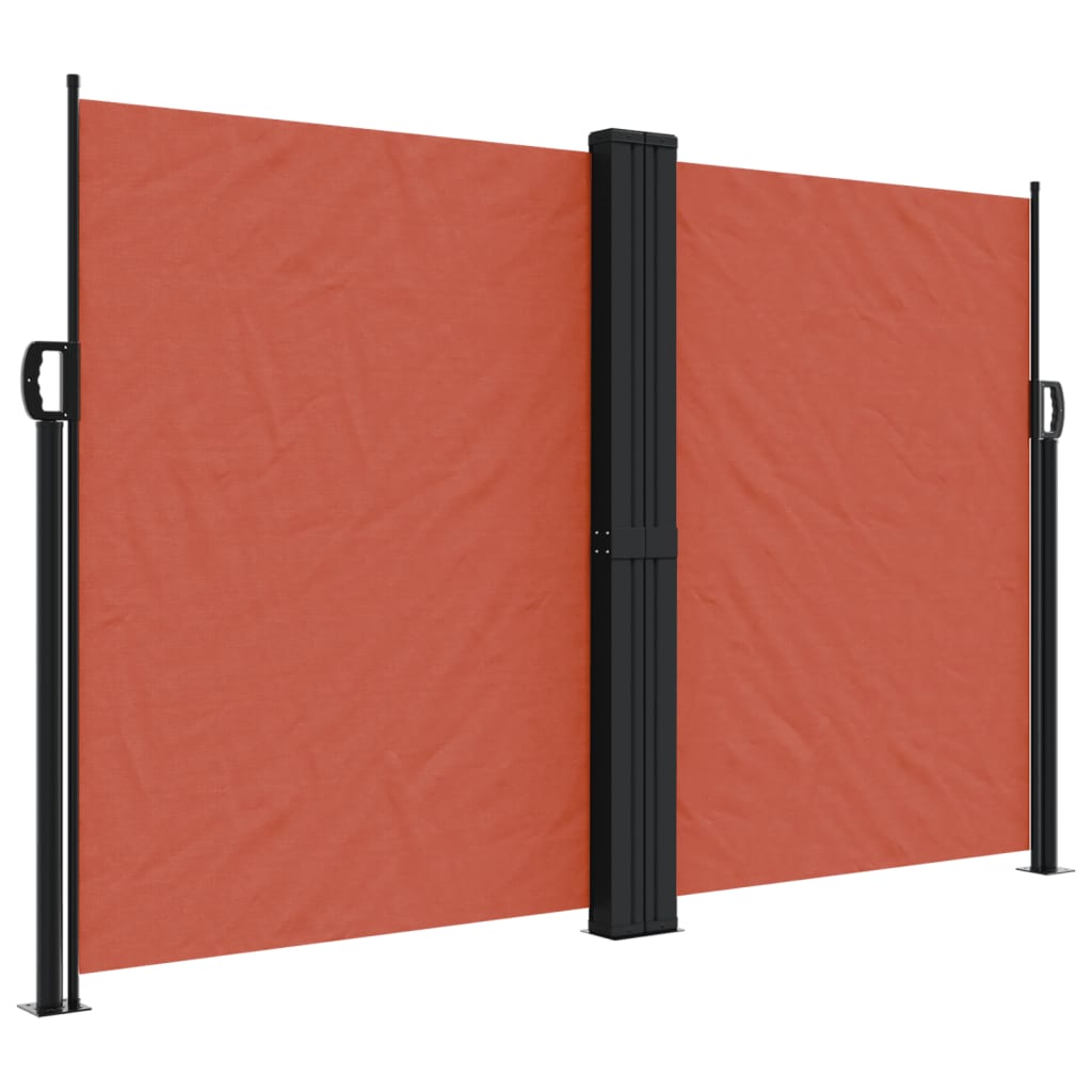 Windscherm uittrekbaar 160x600 cm terracotta - AllerleiShop