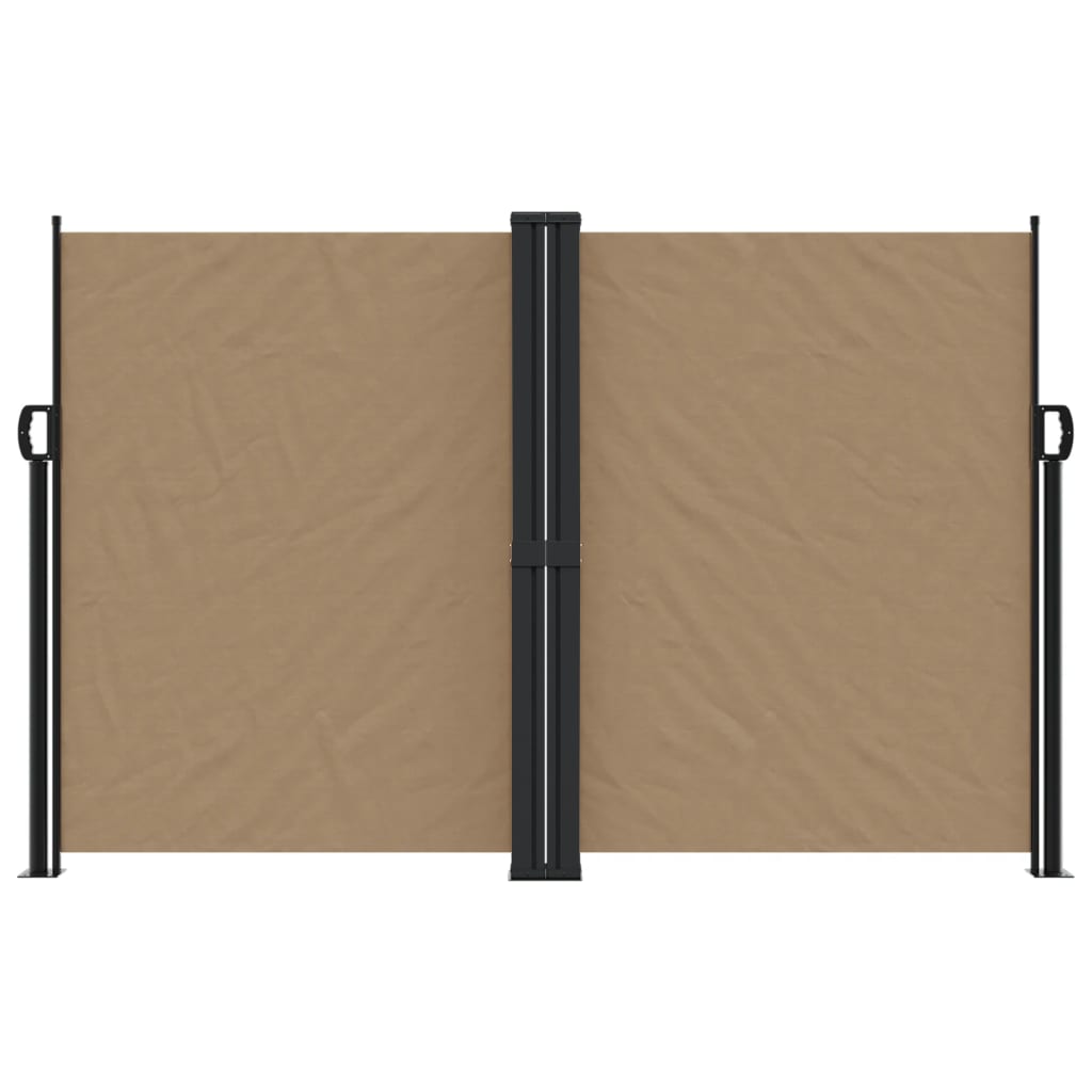 Windscherm uittrekbaar 160x600 cm taupe - AllerleiShop