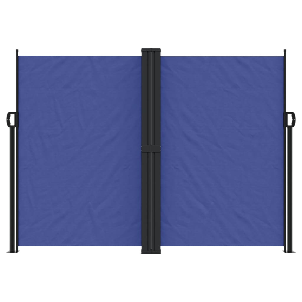 Windscherm uittrekbaar 180x600 cm blauw - AllerleiShop