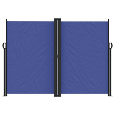 Windscherm uittrekbaar 180x600 cm blauw - AllerleiShop