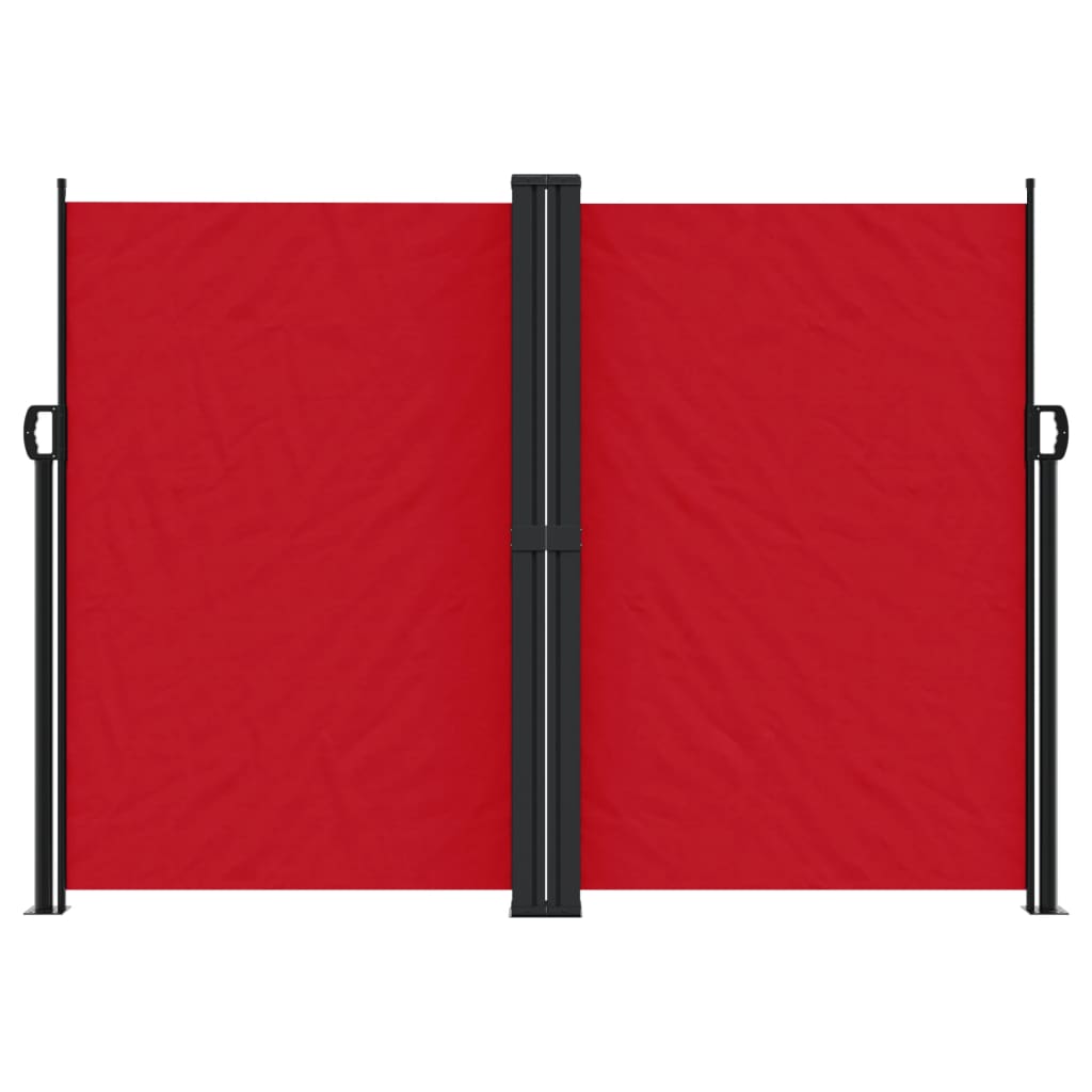 Windscherm uittrekbaar 180x600 cm rood - AllerleiShop