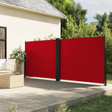 Windscherm uittrekbaar 180x600 cm rood - AllerleiShop