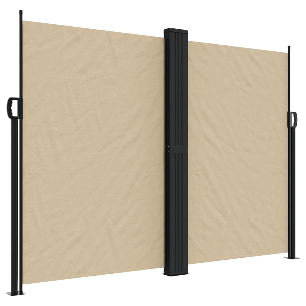 Windscherm uittrekbaar 180x600 cm beige - AllerleiShop