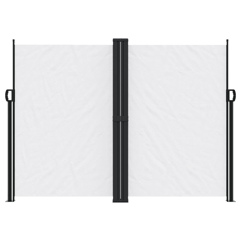 Windscherm uittrekbaar 180x600 cm wit - AllerleiShop