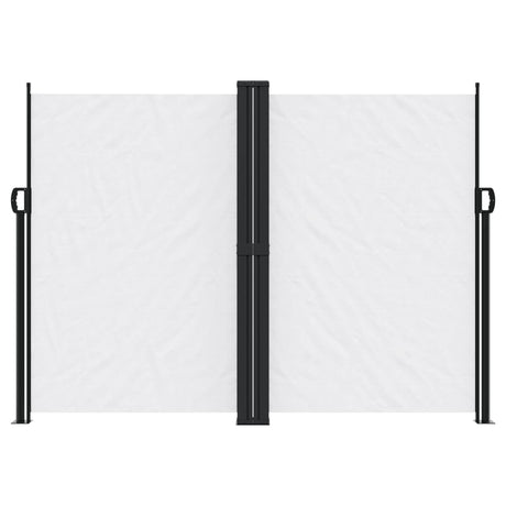 Windscherm uittrekbaar 180x600 cm wit - AllerleiShop