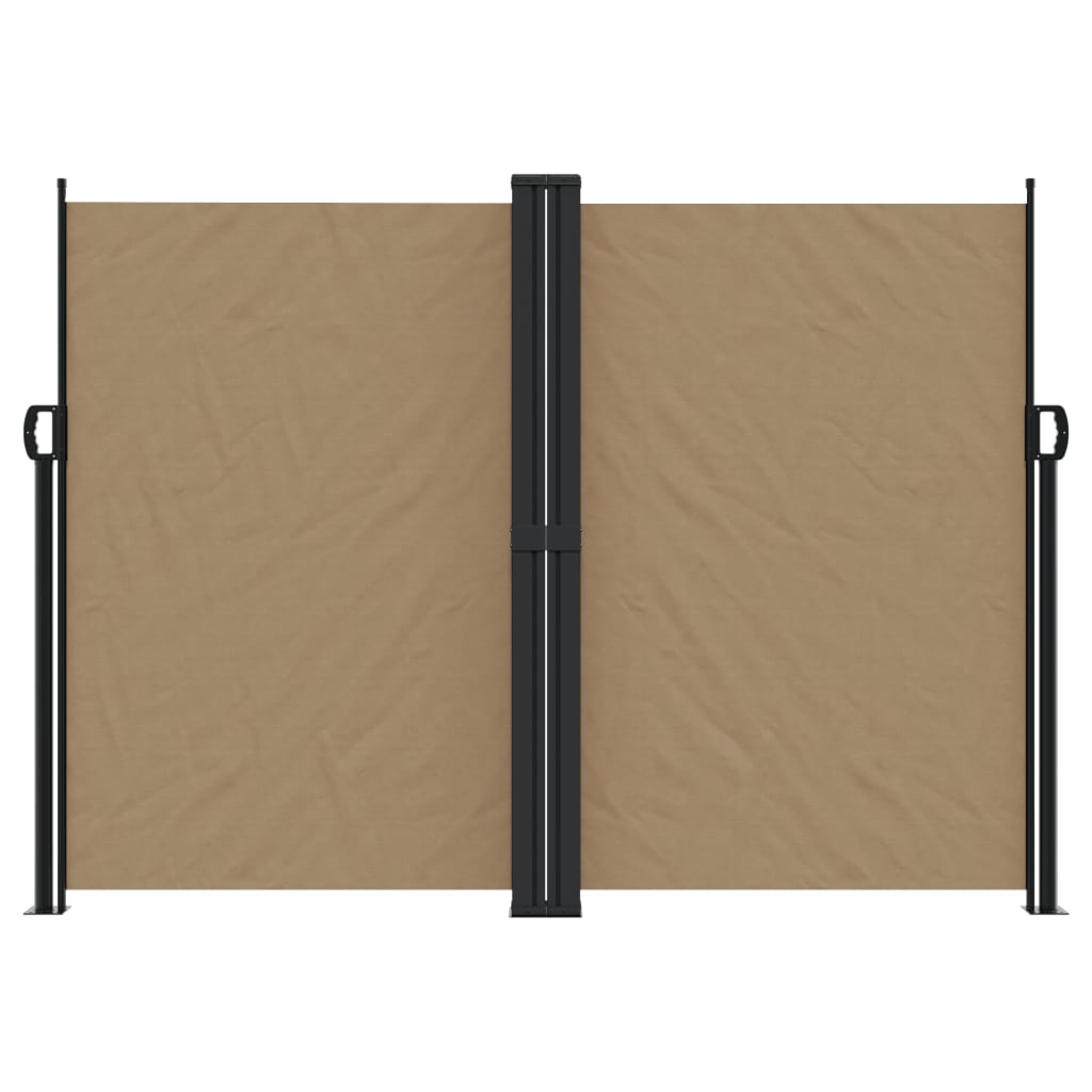 Windscherm uittrekbaar 180x600 cm taupe - AllerleiShop