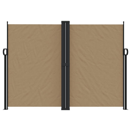 Windscherm uittrekbaar 180x600 cm taupe - AllerleiShop