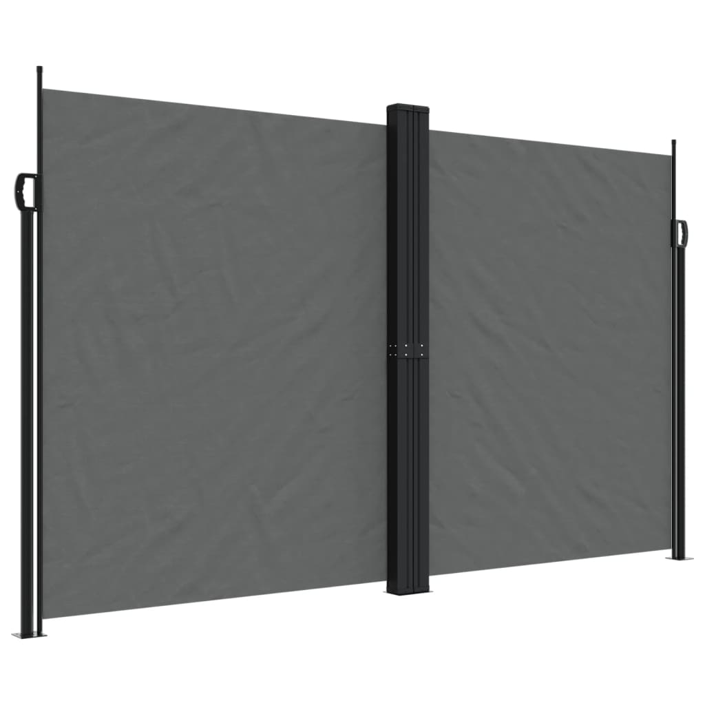 Windscherm uittrekbaar 200x600 cm antracietkleurig - AllerleiShop