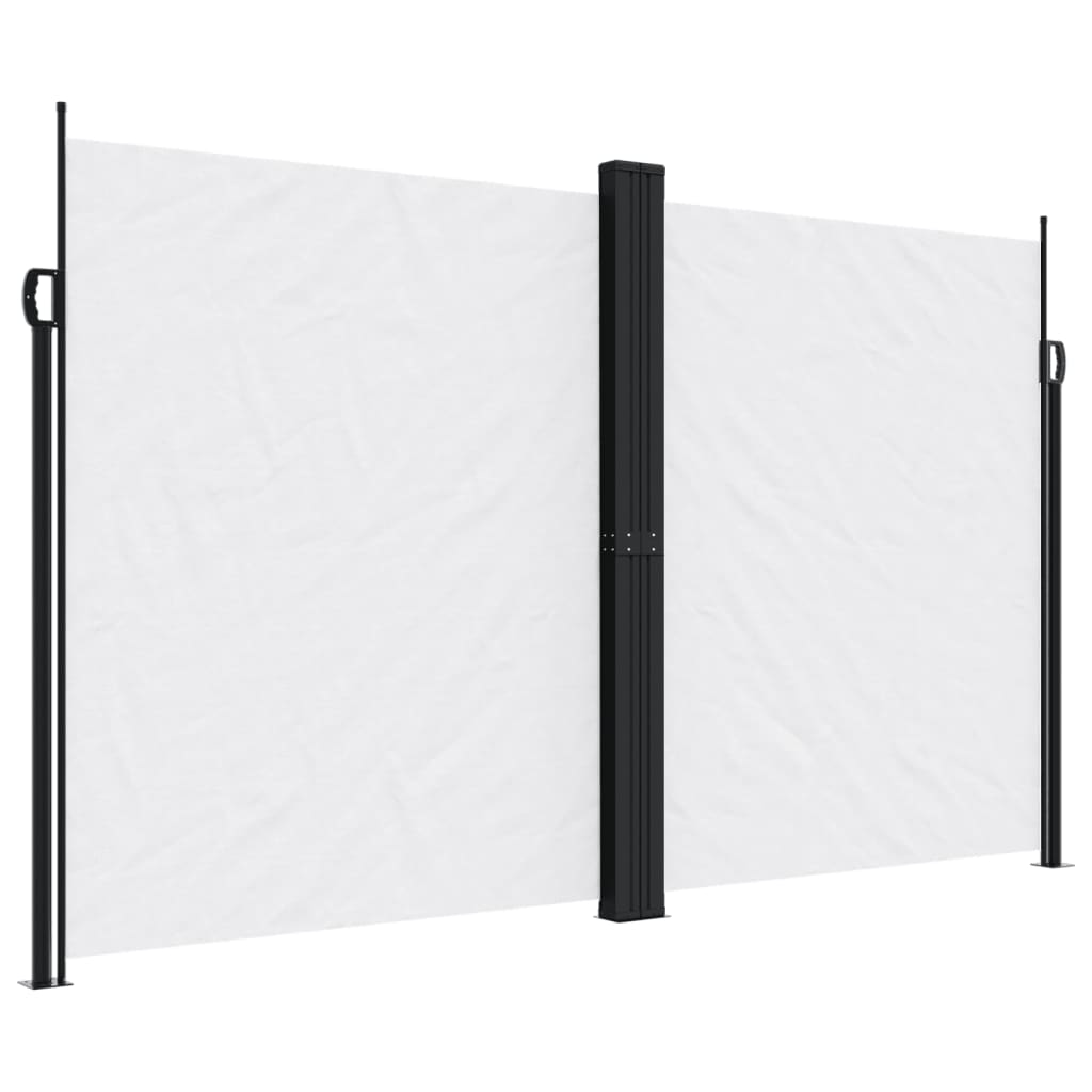 Windscherm uittrekbaar 200x600 cm wit - AllerleiShop