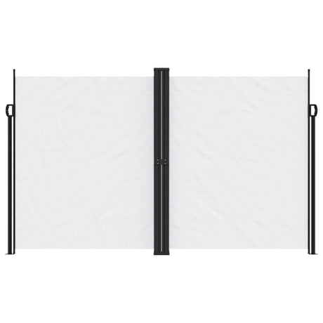 Windscherm uittrekbaar 200x600 cm wit - AllerleiShop