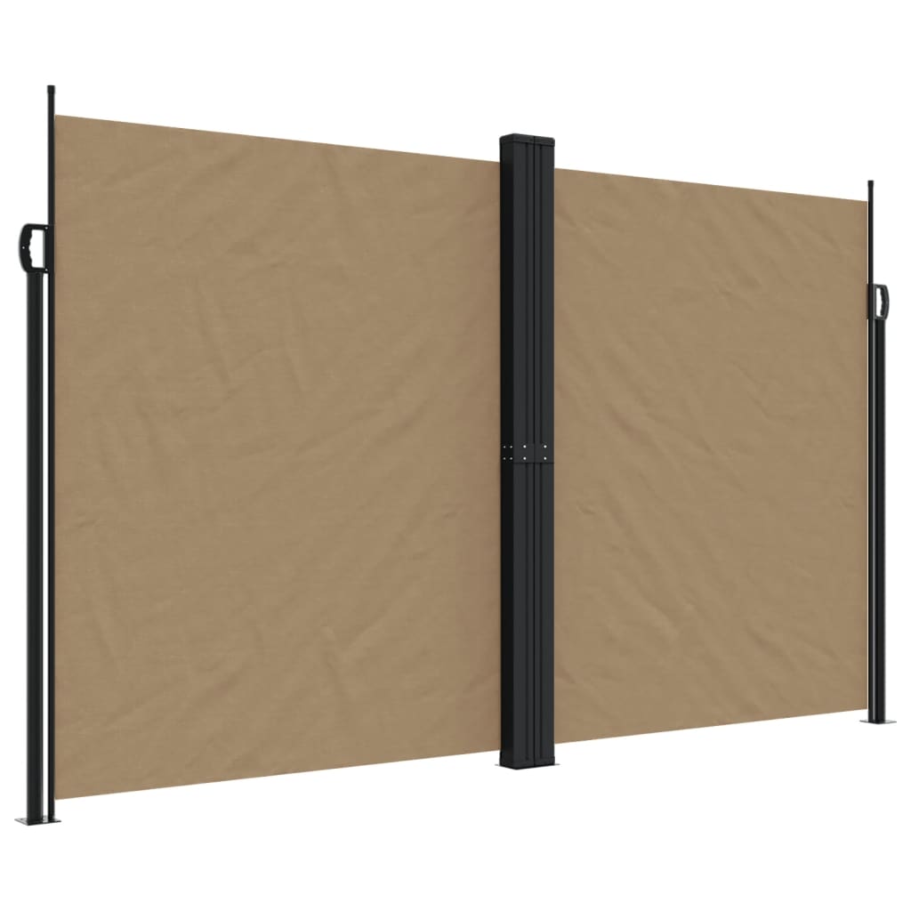 Windscherm uittrekbaar 200x600 cm taupe - AllerleiShop