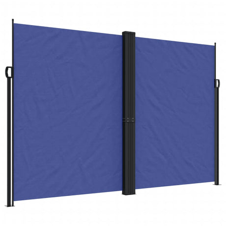 Windscherm uittrekbaar 220x600 cm blauw - AllerleiShop