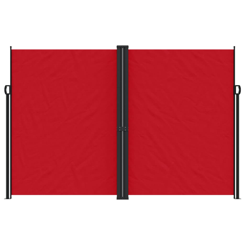 Windscherm uittrekbaar 220x600 cm rood - AllerleiShop