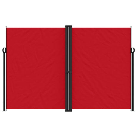 Windscherm uittrekbaar 220x600 cm rood - AllerleiShop