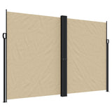 Windscherm uittrekbaar 220x600 cm beige - AllerleiShop