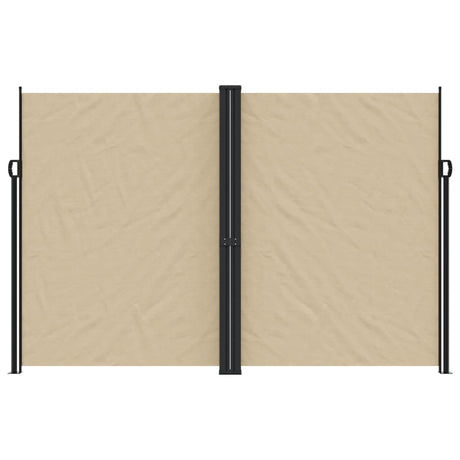 Windscherm uittrekbaar 220x600 cm beige - AllerleiShop