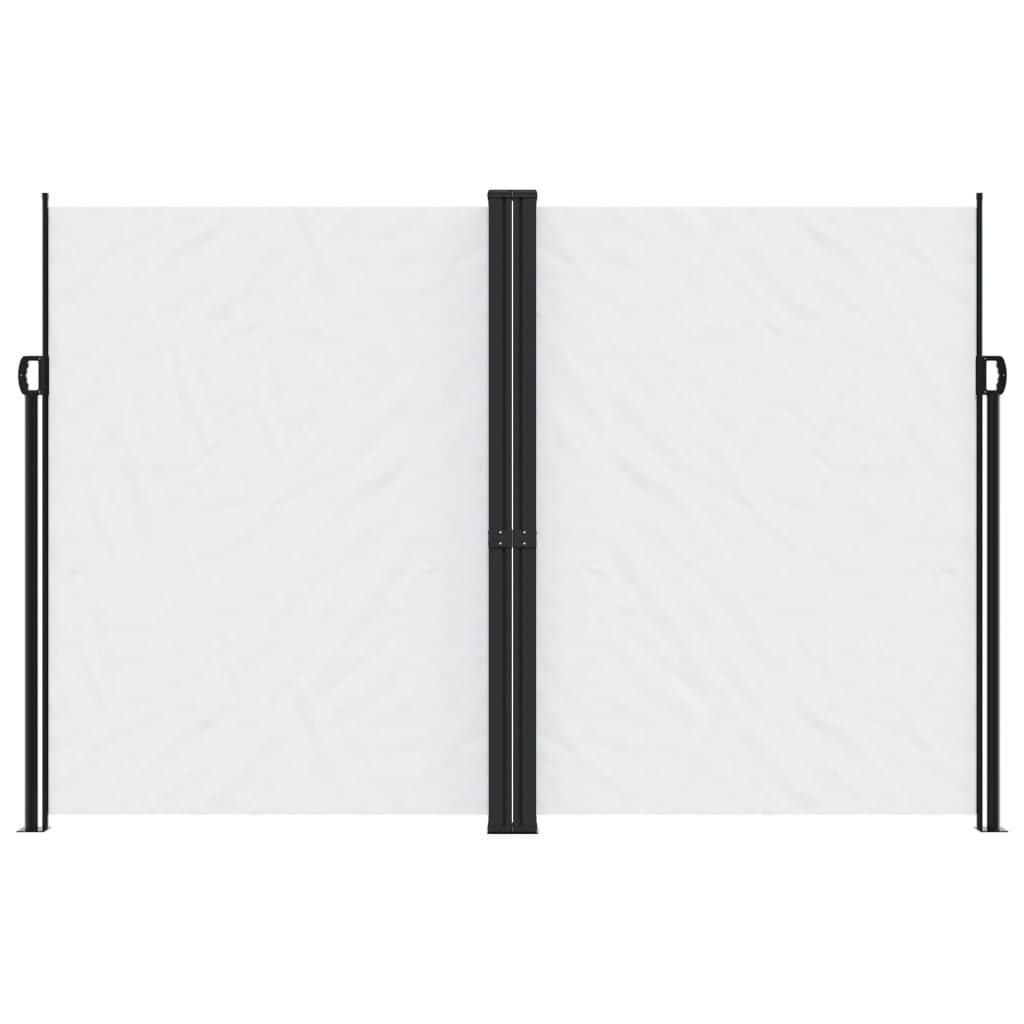 Windscherm uittrekbaar 220x600 cm wit - AllerleiShop