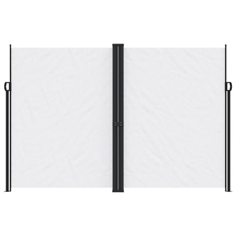 Windscherm uittrekbaar 220x600 cm wit - AllerleiShop