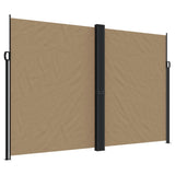 Windscherm uittrekbaar 220x600 cm taupe - AllerleiShop