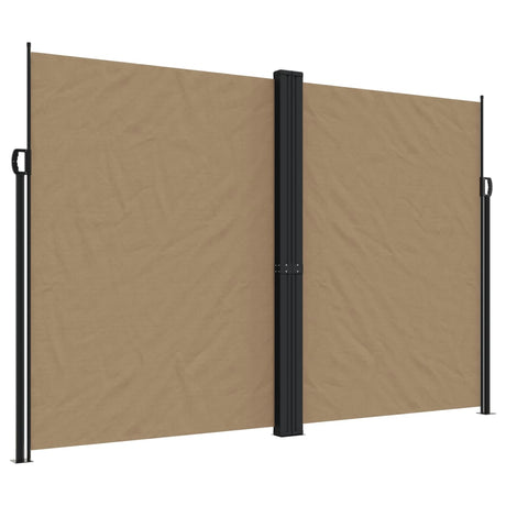 Windscherm uittrekbaar 220x600 cm taupe - AllerleiShop